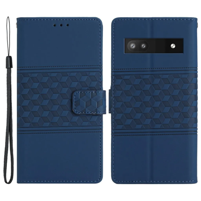 Taltech - Google Pixel 7A Plånboksfodral Tryckt - Blå