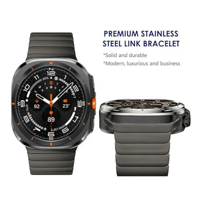 Ringke - Galaxy Watch Ultra (47mm) Armband Stainless Steel - Mörkgrå