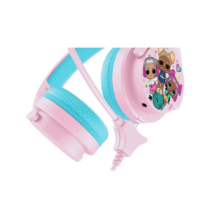 LOL - LOL Interaktiv hörlurar / headset On-Ear 85 / 94dB Bom-Mik - Rosa