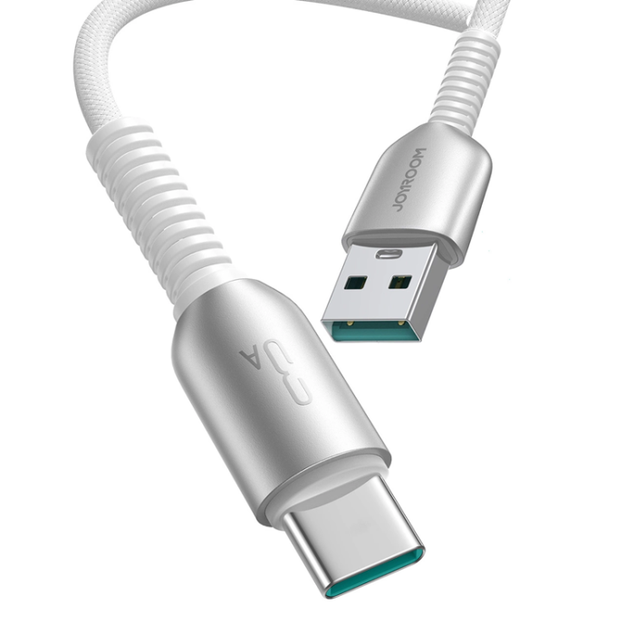 Joyroom - Joyroom S-A51 3A USB-A - USB-C Kabel 1.2m - Ljusgrå