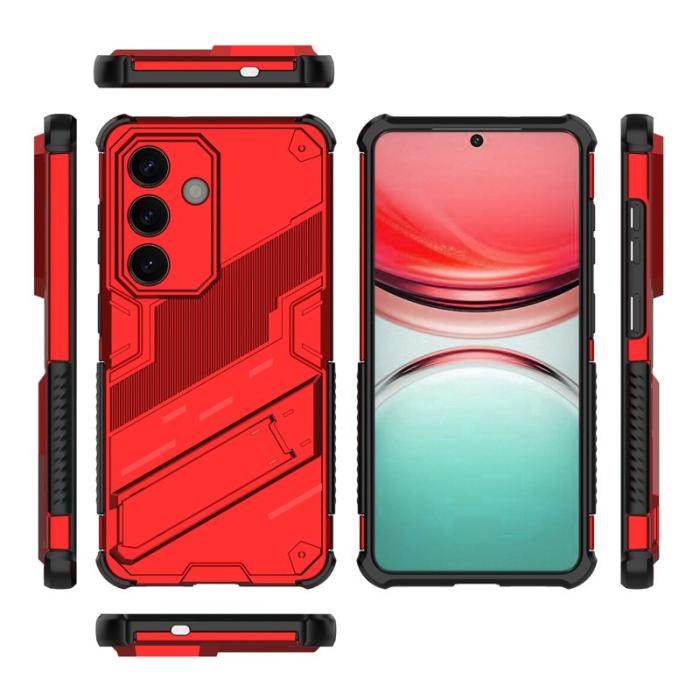 OEM - Mobilskal till Samsung Galaxy S26/S26 Pro PC + TPU Stöttåligt - Röd