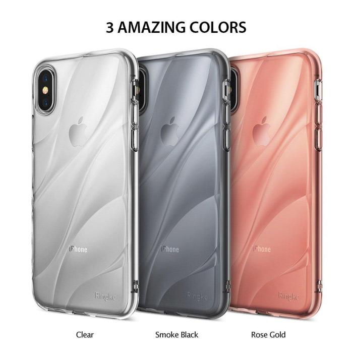 Rearth - Ringke Flow Skal till Apple iPhone XS / X - Clear