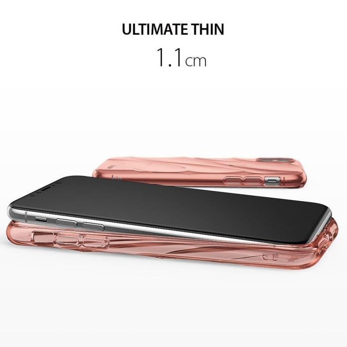 UTGATT4 - Ringke Flow Skal till Apple iPhone XS / X - Rose Gold