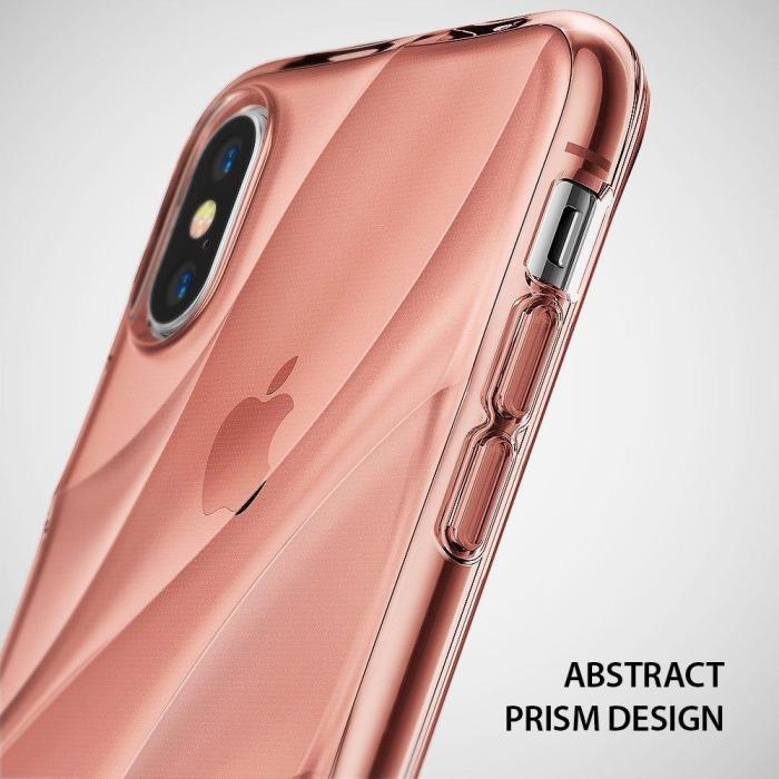 UTGATT4 - Ringke Flow Skal till Apple iPhone XS / X - Rose Gold