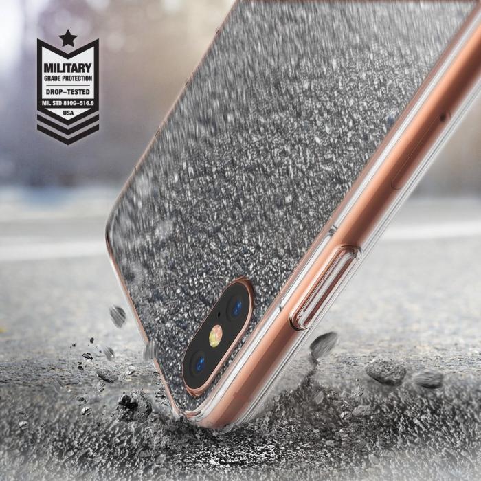 UTGATT5 - RINGKE Fusion Mirror skal till iPhone X - Silver