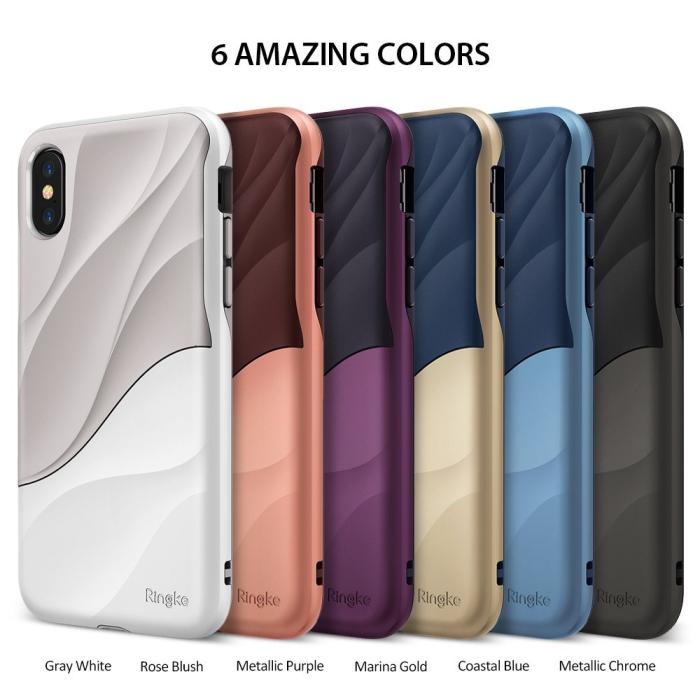 UTGATT4 - Ringke Wave Skal till Apple iPhone XS / X - Vit