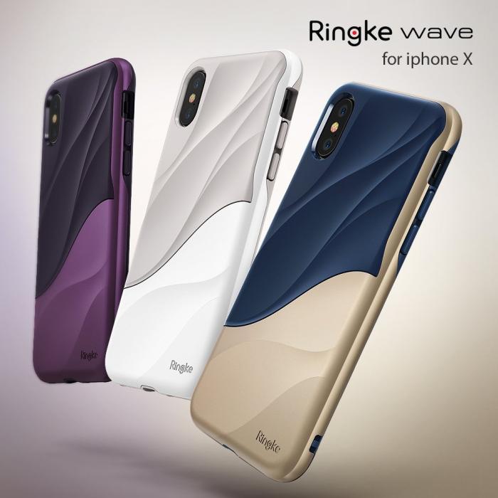 UTGATT4 - Ringke Wave Skal till Apple iPhone XS / X - Vit