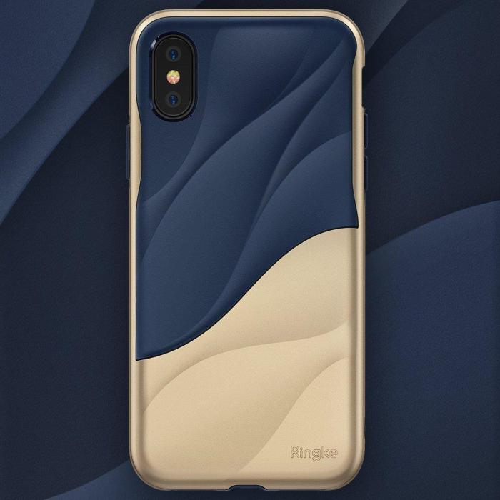 UTGATT4 - Ringke Wave Skal till Apple iPhone XS / X - Marina Gold