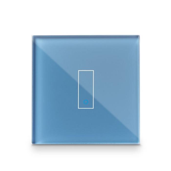 Iotty - Iotty Smart Switch enkelknapps frontpanel - Cyan