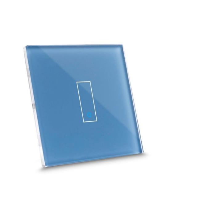 Iotty - Iotty Smart Switch enkelknapps frontpanel - Cyan