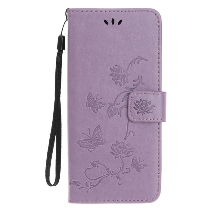 UTGATT1 - Butterfly Plånboksfodral till iPhone 11 Pro - Lila