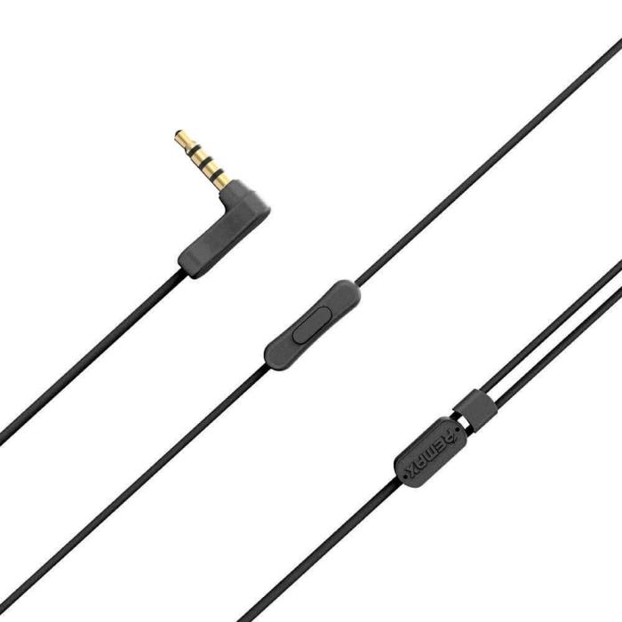 UTGATT4 - Remax In-ear hörlurs mikrofon In-Linje Control Svart