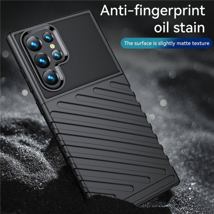 OEM - Galaxy S23 Ultra Skal Thunder Twill - Svart
