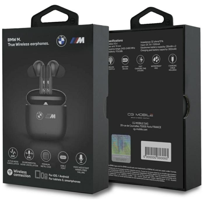 BMW - BMW TWS In-Ear Hörlurar Trådlösa ANC-ENC M Metal M Logo