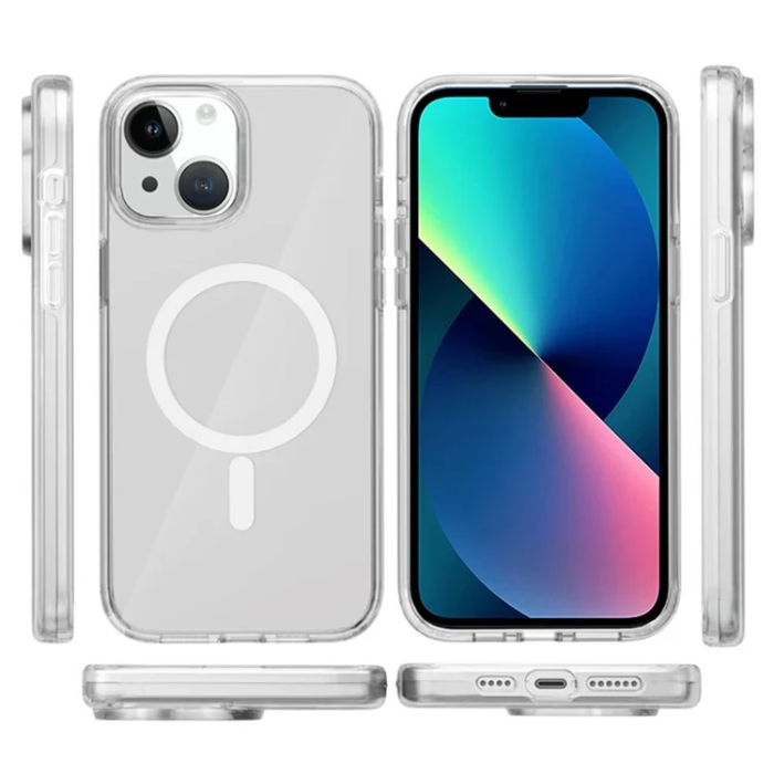 A-One Brand - iPhone 13 Mobilskal MagSafe PC + TPU Clear - Transparent