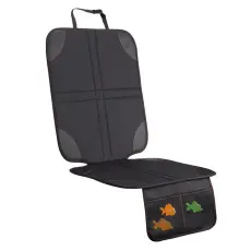 A-One Brand - Skyddsmatta f&ouml;r Bilbarnstol med Organisat&ouml;r - Svart