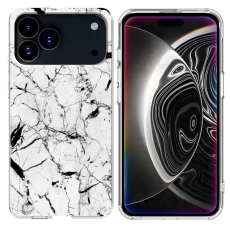 A-One Brand - iPhone 17 Pro Mobilskal Marble Pattern Printing Soft - Vit