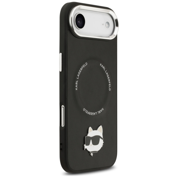 KARL LAGERFELD - Karl Lagerfeld iPhone Air Mobilskal MagSafe Choupette Pin - Svart