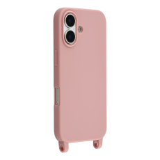 A-One Brand - iPhone 17 Mobilskal TPU med Hål för Rem - Djuprosa