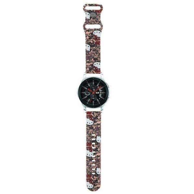 Hello Kitty Galaxy Watch 6 (40mm) Band Tags Graffiti - Rosa | 5123 | AlltMobil