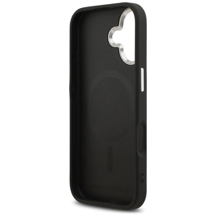 KARL LAGERFELD - Karl Lagerfeld iPhone 17 Mobilskal MagSafe Choupette Pin - Svart