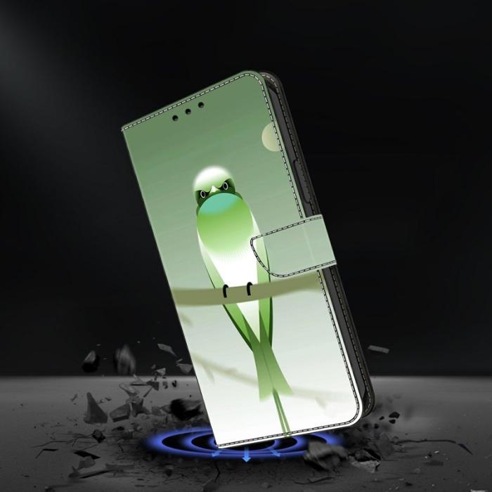 OEM - Samsung Galaxy A37 Plånboksfodral Konstläder Med Ställ - Grön