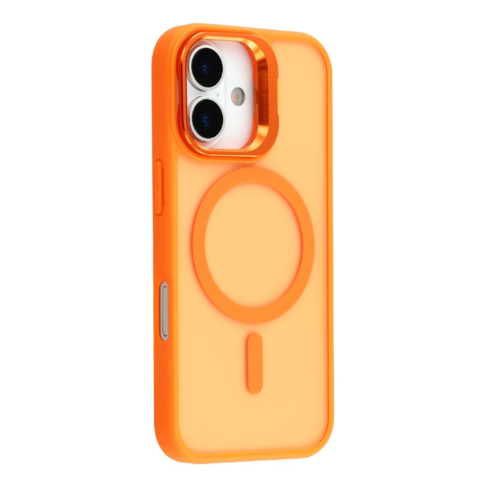 A-One Brand - iPhone 17 Mobilskal MagSafe Lins Kickstand - Orange