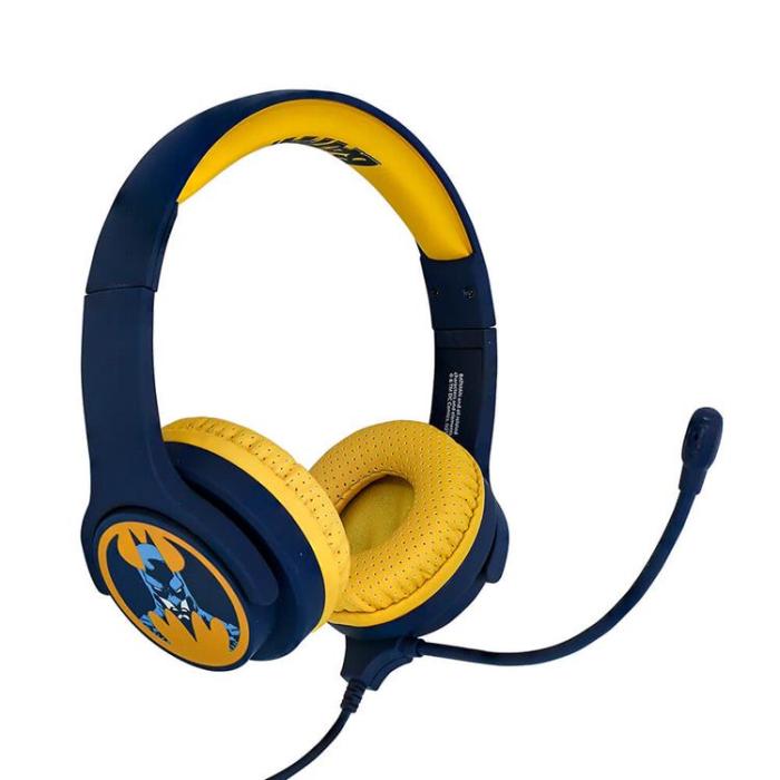 BATMAN - BATMAN Interaktiv Hörlurar / Headset On-Ear 85 / 94dB Bom-mikrofon - Blå