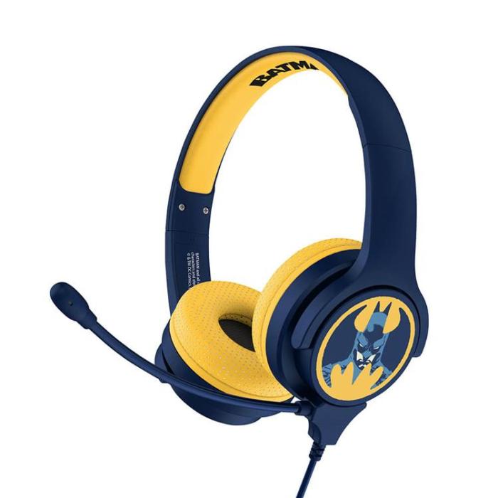 BATMAN - BATMAN Interaktiv Hörlurar / Headset On-Ear 85 / 94dB Bom-mikrofon - Blå