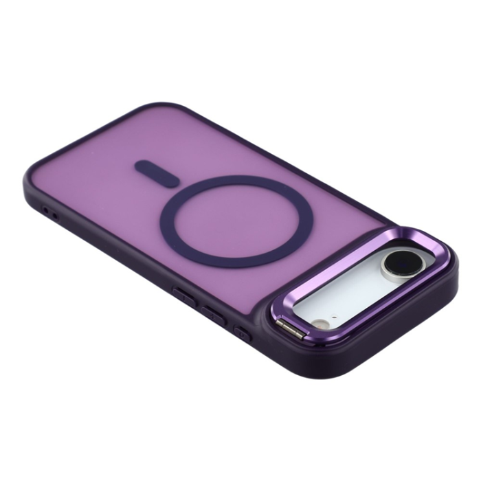 A-One Brand - iPhone Air Mobilskal MagSafe Lins Kickstand - Mörklila