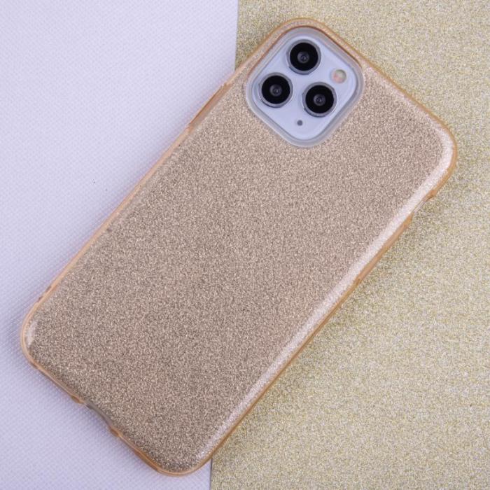 OEM - Glitter 3-i-1 Skal för Samsung Galaxy S21 guld