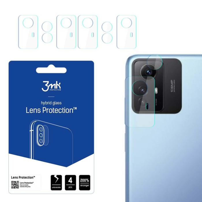 3MK - 3MK Xiaomi Redmi Note 12S 4Pcs  Kameralinskydd