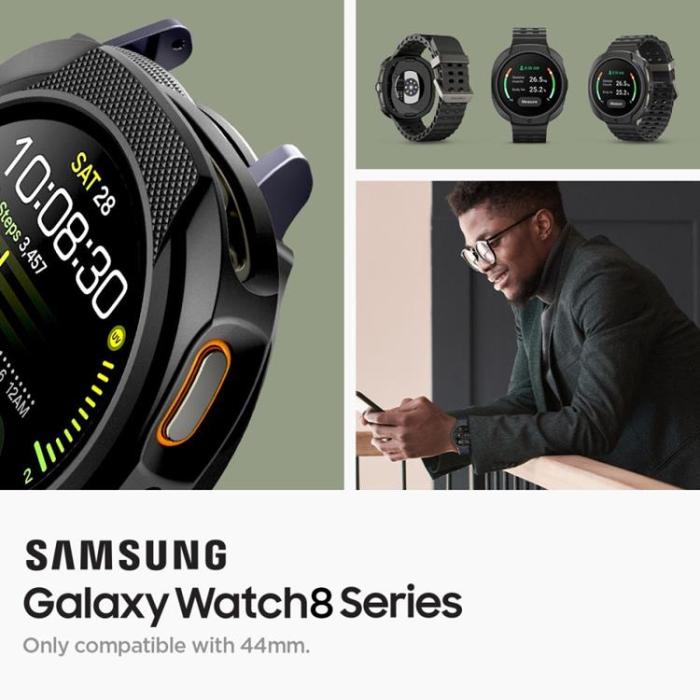 Spigen - Spigen Galaxy Watch 8 (44mm) Skal Liquid Air - Svart