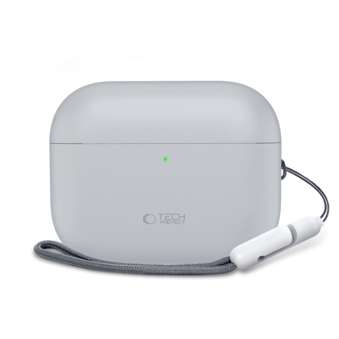 Tech-Protect - Tech-Protect Apple Airpods Pro 3 Skal Silikon - Crayon Grå