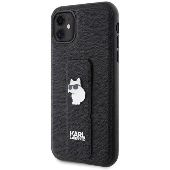 KARL LAGERFELD - KARL LAGERFELD iPhone 11/XR Mobilskal Gripstand Pins - Svart