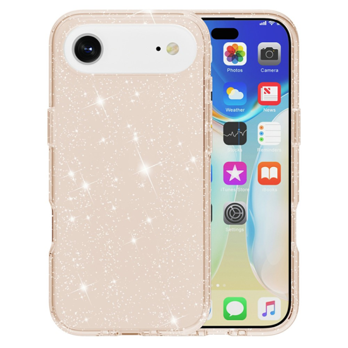 AMORUS - AMORUS iPhone Air Mobilskal Shockproof - GlitterGuld