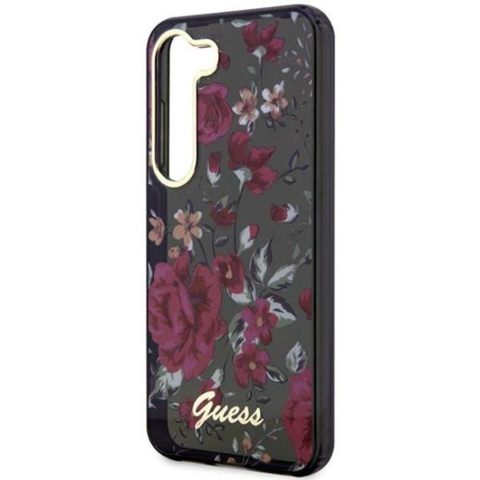 Guess - Guess Galaxy S23 Mobilskal Flower Collection - Grön