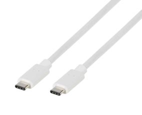 UTGATT1 - Teccus USB-C till USB-C 2.0 kabel 1.2m Vit