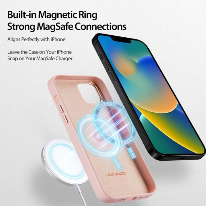Dux Ducis - Dux Ducis iPhone 14 Skal MagSafe Grit - Rosa