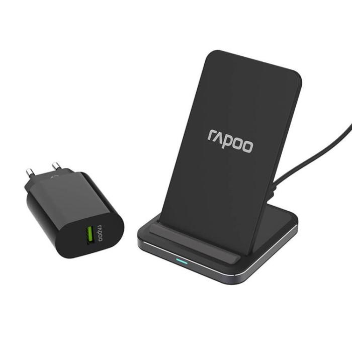 Rapoo - RAPOO XC220 Qi Trådlöst Laddningsställ 10W - Svart