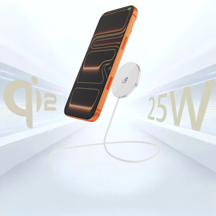 Tech-Protect - Tech-Protect Qi2.2 25W MagSafe Trådlös Laddare A50 - Vit