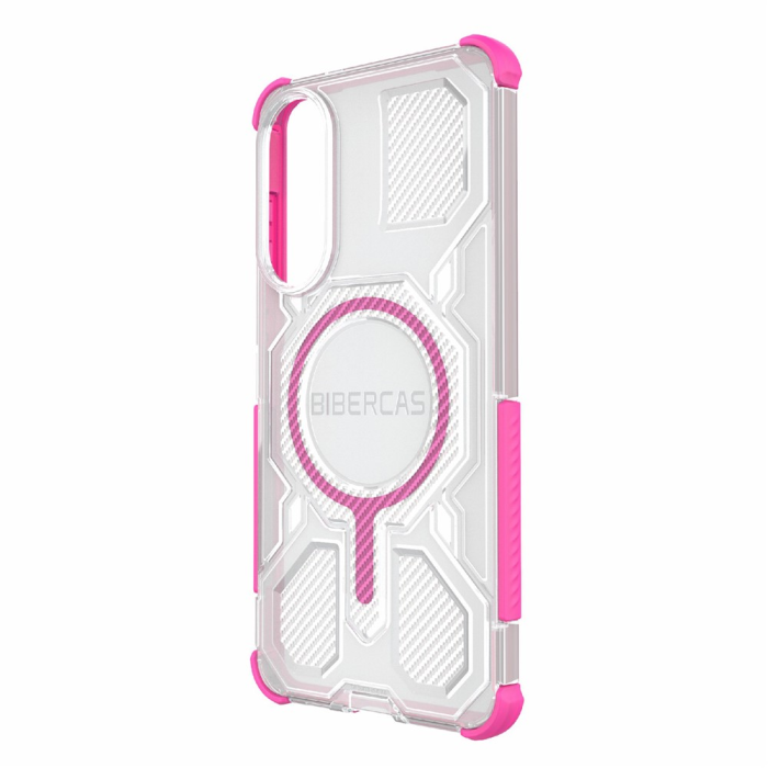 BIBERCAS - BIBERCAS Galaxy S25 Edge Mobilskal MagSafe J-16 - Rosa