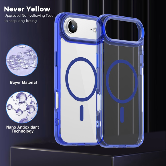 A-One Brand - iPhone Air Mobilskal MagSafe TPU+PC Transparent - Sapphire