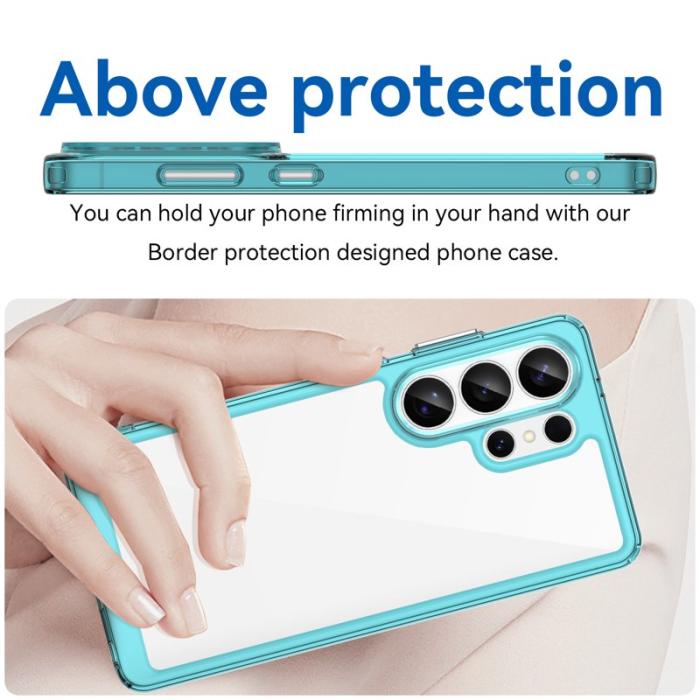 OEM - WANLONFENG Mobilskal till Samsung Galaxy S26 Ultra TPU XC Serie Transparent Blå