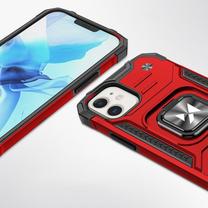 Wozinsky - Wozinsky iPhone 14 Plus Mobilskal Ringhållare Armor - Röd