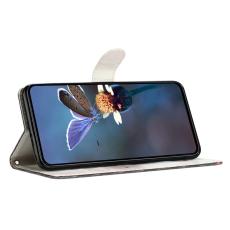 OEM - Samsung Galaxy A57 Pl&aring;nboksfodral Konstl&auml;der - Cross Rosa