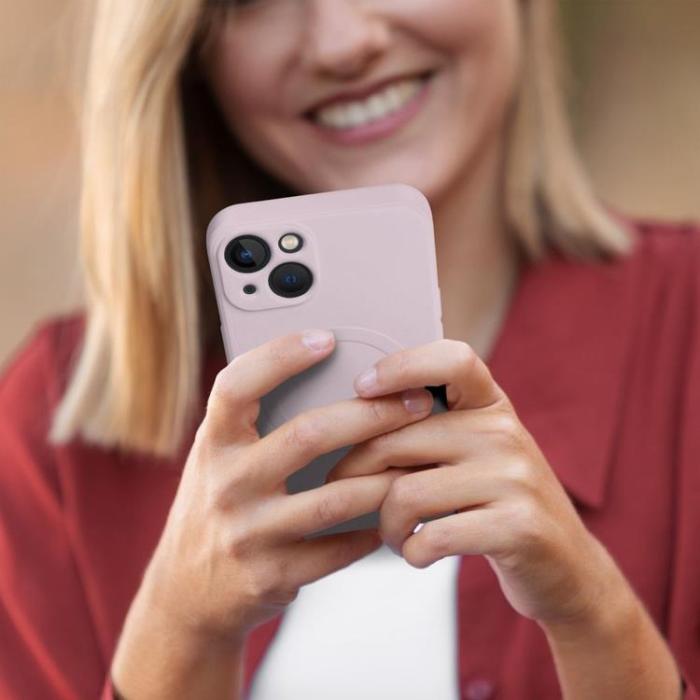 OEM - iPhone 16 Plus Mobilskal MagSafe Silikon - Rosa