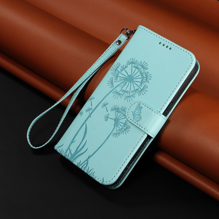 A-One Brand - Sony Xperia 10 VII Plånboksfodral Strap Dandelion Läder - Grön