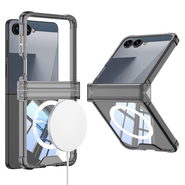 GKK Galaxy Z Flip 7 Mobilskal MagSafe Airbag Hinge Shockproof - Svart | 2353 | AlltMobil