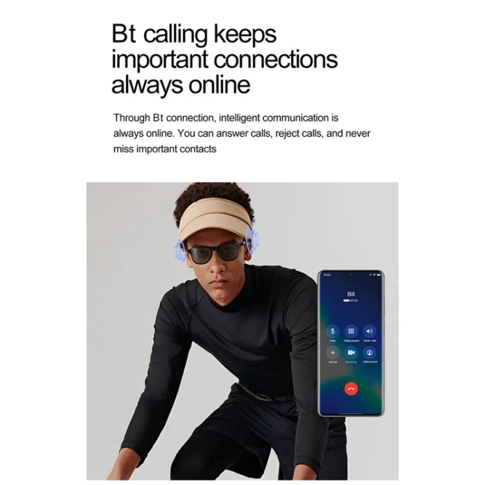 OEM - Smart Glasögon Bluetooth F01 - Svart